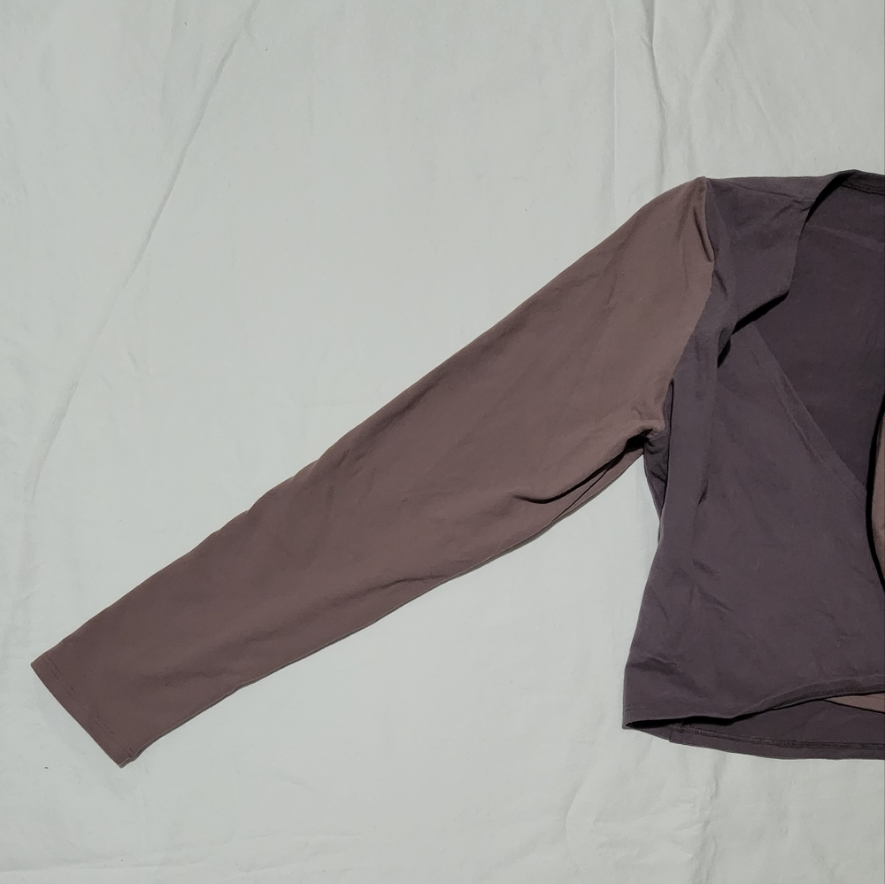 Beyond Yoga Long Sleeve Cropped Wrap Top - Picture 7 of 7